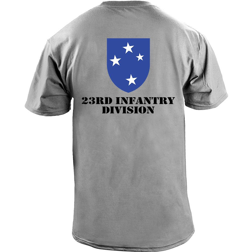 Army 23rd Infantry Division Full Color Veteran TShirt