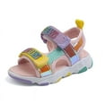 thumbnail image 3 of URMAGIC Breathable Summer Colorful Outdoor Open-Toe Sport Sandals for Toddler Kids Girls, 3 of 7
