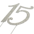 thumbnail image 4 of Adorno para Pastel Verkelly Plateado 21 cm con Piedras Brillantes 15º, 4 of 5