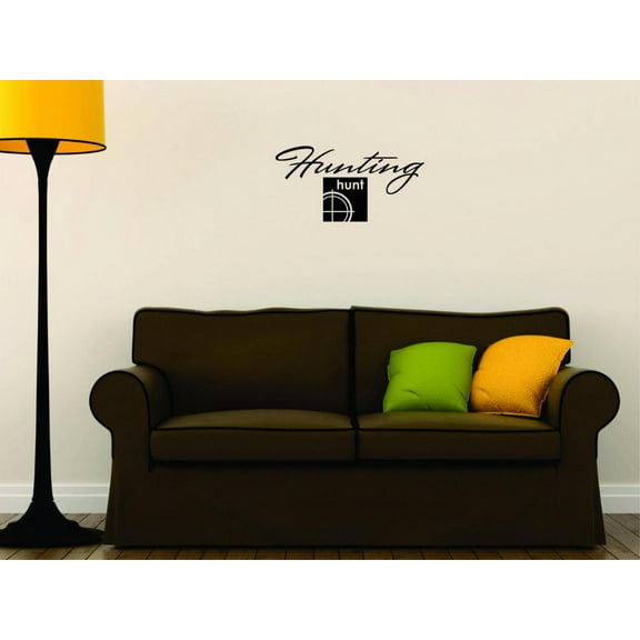 Decal Wall Sticker - Hunting Hunt Outdoor Sports Wildlife Men Home Decor Picture Art 16x16 Inches