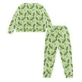 thumbnail image 6 of FOR U DESIGNS Green Cucumber Pjs Sets for Women Long Pants and Tops 2PCS Size M Pjs Comfortable Lounge Set with Drawstring for Women Long Sleeve Sleepwear Pajamas, 6 of 6