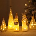 thumbnail image 4 of Mini muñeco de nieve de cerámica para decoración del hogar, adorno de Navidad, luces luminosas, regalo de Año Nuevo, 4 of 5