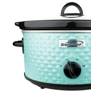 Brentwood 3.5-Quart Diamond-Pattern Slow Cooker (Blue)