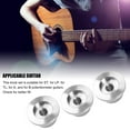 thumbnail image 3 of Perilla De Control De Volumen De Guitarra ANGGREK Fina Perilla Plateada 3 Piezas, 3 of 8
