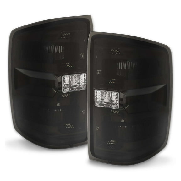 WaiRitoday Black Brake Tail Light Assembly Compatible with Chevy Silverado 1500 2500 3500 2014-2019