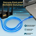 thumbnail image 6 of Cat 5e Ethernet Cable 3ft, Cat 5 Internet Patch Cable Cat5e Cable RJ45 Connector LAN Network Cable Cat5 Wire Patch Cord Snagless Computer Ether Wire (3 Foot Blue), 6 of 7