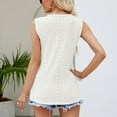 thumbnail image 6 of HAPIMO Women's Summer Tank Tops Lavender Graphic Print Tops O-Neck Blouse Cotton Linen Camisole Sleeveless Shirts for Girls Casual Loose Camis Sales White M, 6 of 6