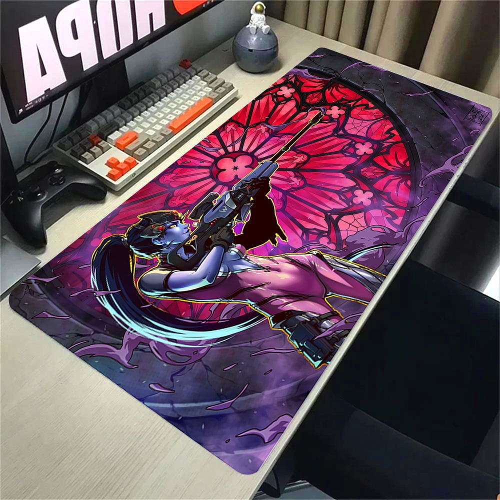 Anime Gaming Girl Overwatch Large Mouse Pad 900x400 Laptop Office