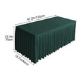 thumbnail image 3 of Usloyux under $5 Table Skirt, Solid Color Ruffled Banquet Table Skirt for Wedding and Conference Decor, Wrinkle Resistant Polyester Fabric for Easy Setup and Cleanup, 3 of 6