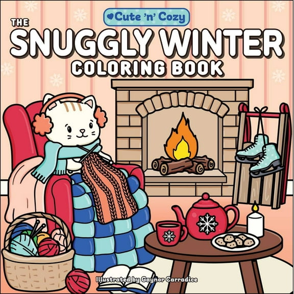 The Snuggly Winter Coloring Book, 96 pages (Paperback)