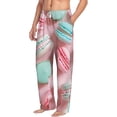 thumbnail image 6 of Salouo Pastel Macarons Delight Print Pajama Pants for Men, Lounge Pants Elastic Waistband Casual Men's sleepwear Loungewear Sleep Pajama Pant -XX-Large, 6 of 7