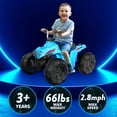 thumbnail image 4 of Kid Trax 12V Glow ATV Ride-On Toy, Blue, with LED Lights, Rechargeable Battery, Ages 3–6, 4 of 9