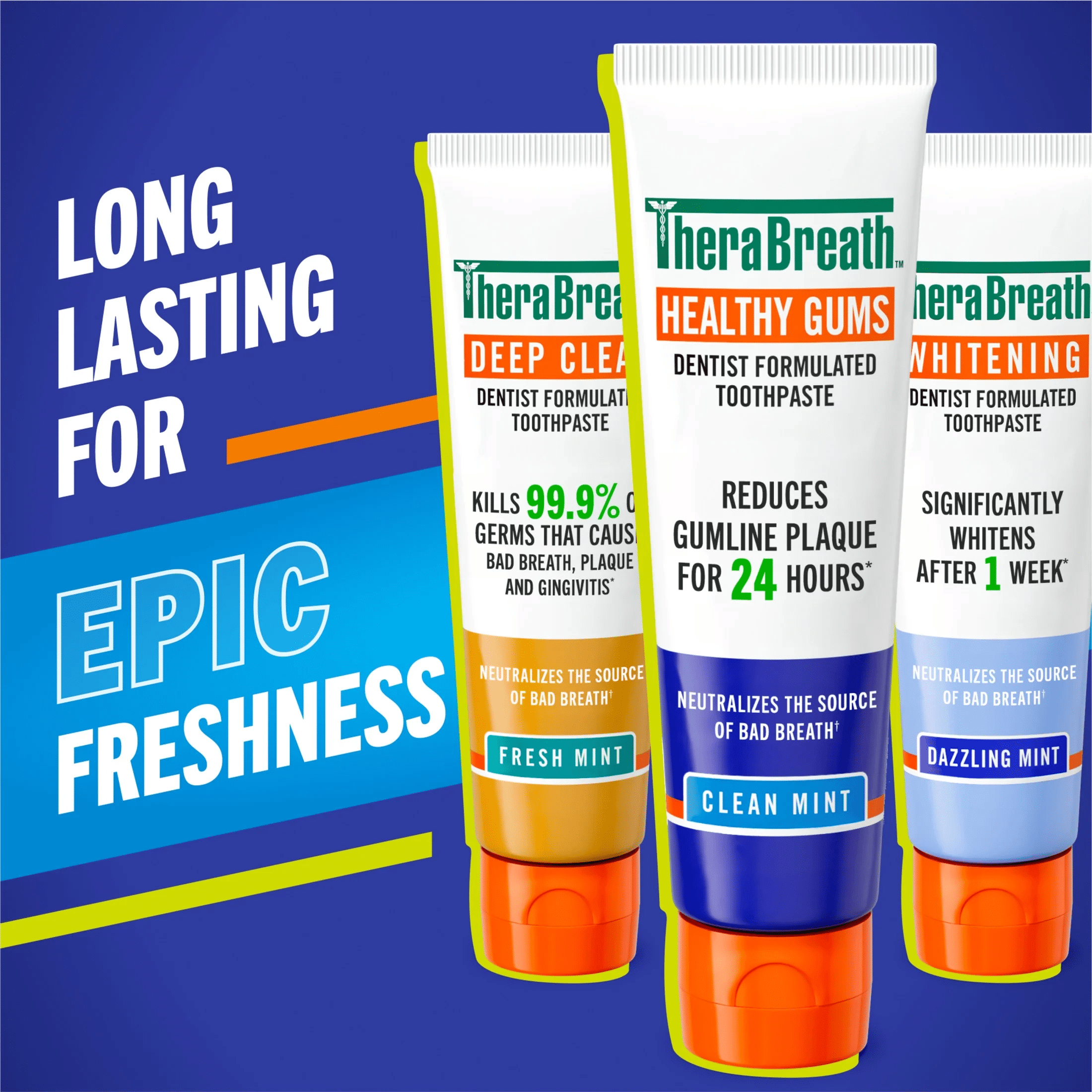 TheraBreath Healthy Gums Toothpaste & Mouthwash Bundle, 2 Pack Toothpaste + 2 Pack Mouthwash