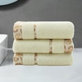 thumbnail image 6 of Quick Dry Face Towels, Washcloths, Bath Towels, Soft Absorbent Terry Cloth, for Gym, Travel, and Guest Bathroom, Set of 4, Yellow, by FAJHHA, 6 of 6