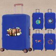 thumbnail image 2 of Luggage Cover Dust-proof Thicken Suitcase Accessory Covers Apply To 18-32 Inch Travel Print Trolley Elasticity Protective Case blue M (22-25inch), 2 of 6