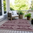thumbnail image 6 of Addison Rugs Chantille Indoor/Outdoor Transitional Southwest Eggplant Washable Rectangle Rug, 5' x 7'6", 6 of 6