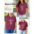 thumbnail image 6 of Anbech Christian Shirts Women Faith T Shirts Plus Size Graphic Shirts Oversized Short Sleeve Loose Tee, 6 of 6