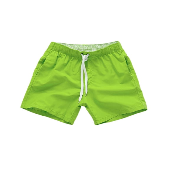 Quick Dry Beach Shorts Fair Harbor Swim Trunks, Men's Quick Dry Beach Pants Plain Three Quarter Pants Loose Swim Shorts Workout
