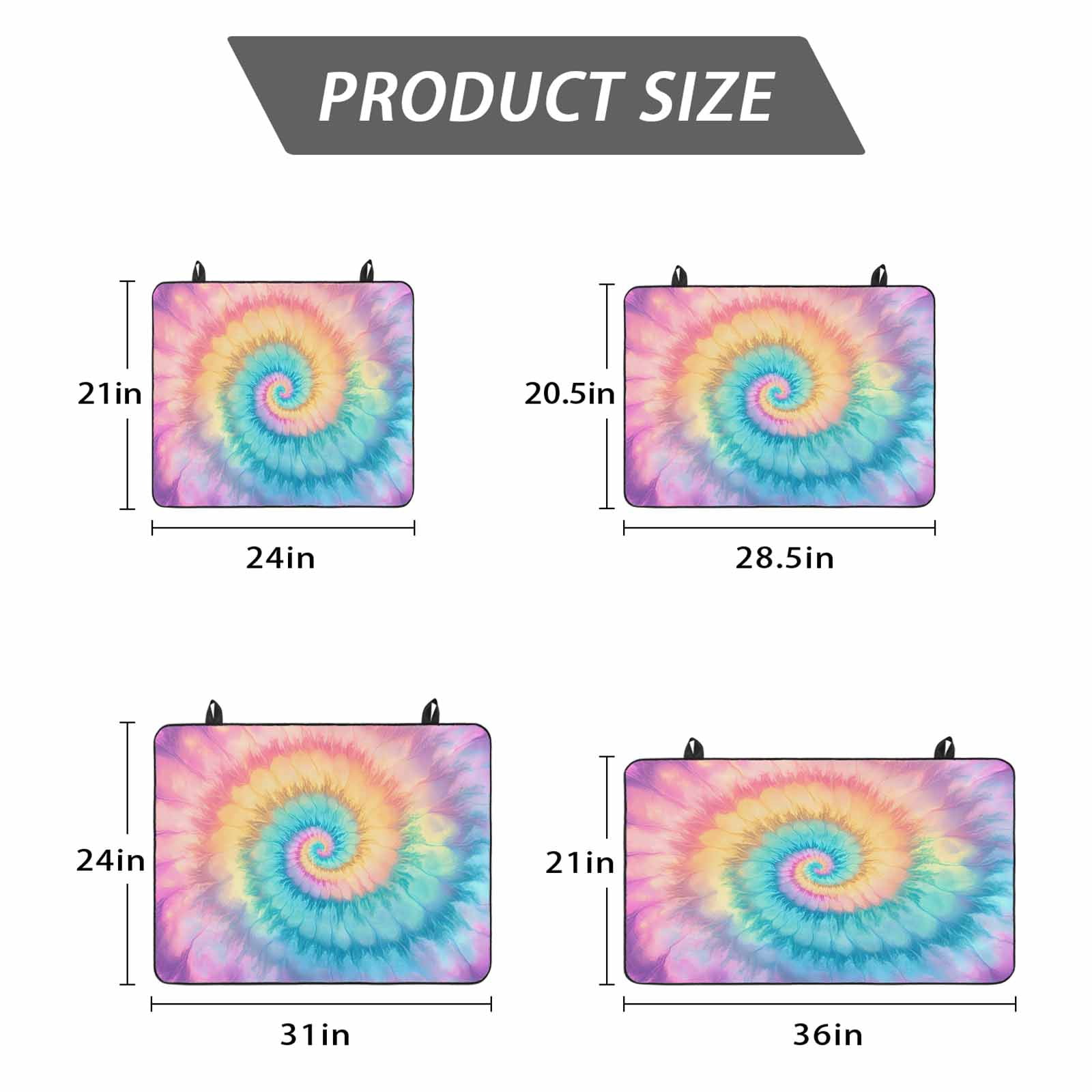 Colorful Tie Dye Stove Top Cover for Electric Stove, Heat-proof & Non Slip Glass Top Stove Cover Protector, Rainbow Ombre Abstract Pattern Art Kitchen Flat Cooktop Rubber Mat 24x21 Inches