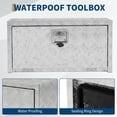 thumbnail image 3 of QinaQin Aluminum Underbody Tool Box, Diamond Plate Truck Storage Box with Lock and Key for Pickup, Trailer or RV Chassis, 3 of 8