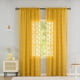 thumbnail image 2 of Cortinas YJ YANJUN, de color amarillo mostaza, vintage, 274 cm de ancho x 274 cm de largo, 2 of 5