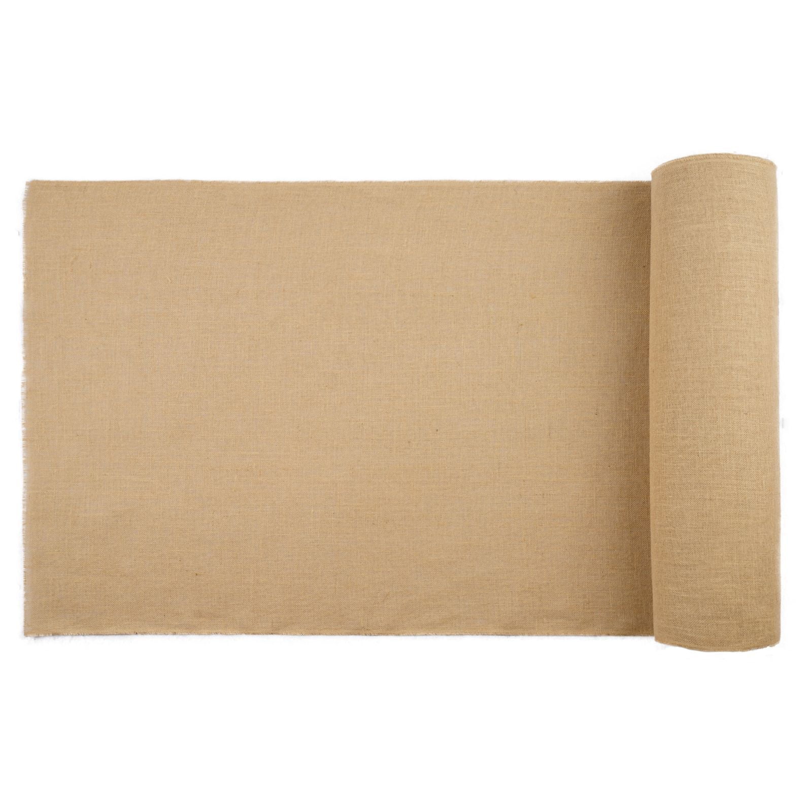 40" x 30ft Natural Jute Burlap Roll, 100% Hemp Fiber, 50x50 Density, 270g Weight, Rustic Decor for Weddings Gardening DIY Crafts