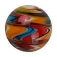thumbnail image 4 of 25mm Figaro Handmade Art Glass Marble Striped Design Large 1" Shooter, 4 of 6