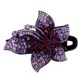 thumbnail image 2 of Pinza para el pelo de cola de caballo, pinzas para el pelo con diamantes de imitación y flores, accesorios para el cabello, 2 of 8