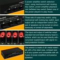 thumbnail image 6 of LYNEPAUAIO 3 Input 3 Output Power And Speaker Switcher Speaker Switch Splitter Comparator 300W Per Channel Without Loss Of Sound Quality, 6 of 7