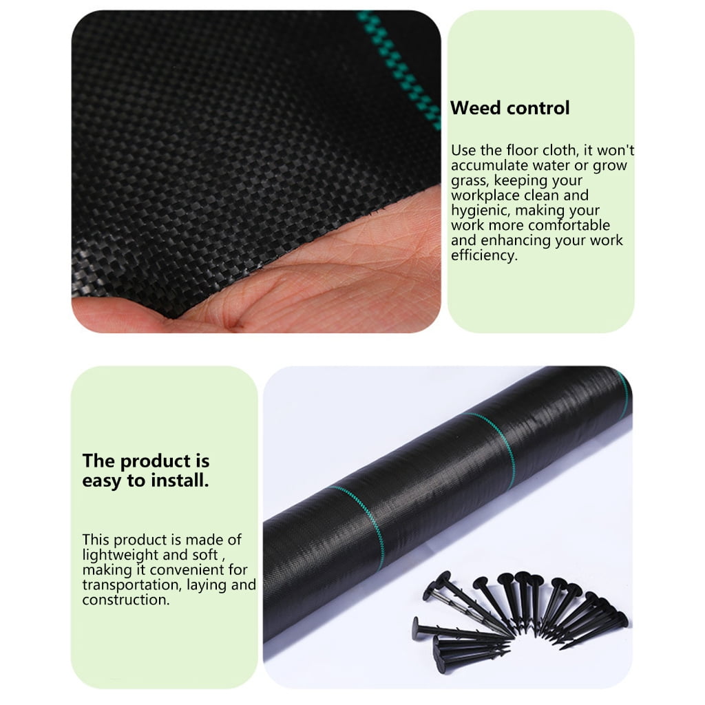 3.2oz Weed Barrier Fabric for Gardens, Farms, and Pathway Landscaping