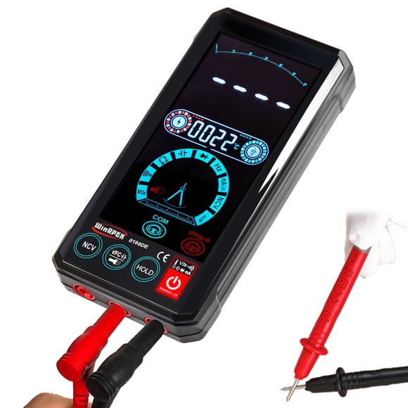 WinAPEX WinAPEX Portable Multimeter Intelligent Voice Control Broadcast 4.4 Inch Touching Screen Multimeter TRMS Voltage Current