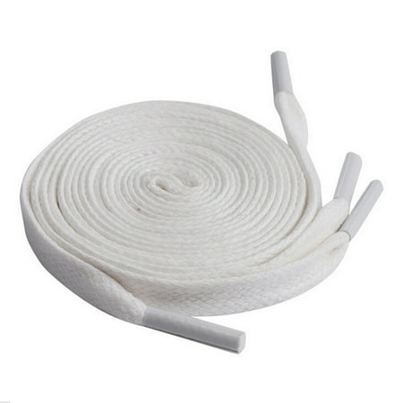 

Alueeu Shoelace New Flat Waxed Shoelaces Dress Canvas Sneaker Boots Shoe Laces Unisex Strings