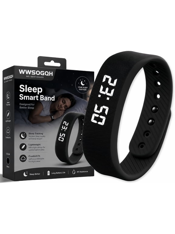 Alarm Clock Smart Watch Bracelets for Mens Digital Heavy Sleepers Vibrating Wristband Sleeps Wrist Womens Tracker Vibro Onyx Vibration Silent Small Distance Teens Shock Despertador Band Alert