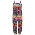 thumbnail image 4 of Jumpsuits For Girls 8-10 Sleeveless Pumpkin Print Casual Spaghetti Strap Loose Romper Long Pants with Pockets Toddler Girls Clothing Z0D-Purple, 1-2 Years, 4 of 5