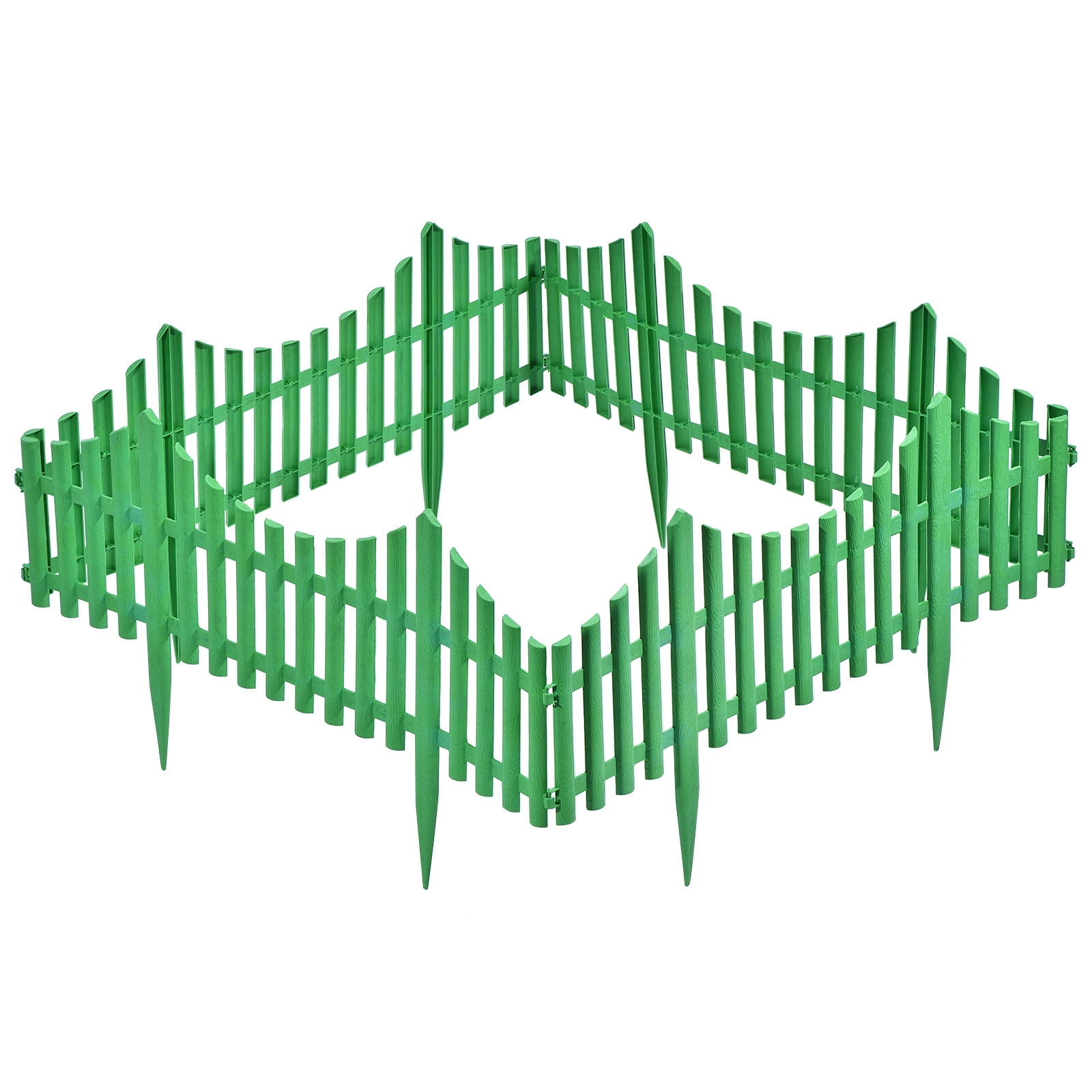 Uxcell 23.6"x13" Path Border Edging Fencing Plastic Garden Decorative