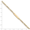 thumbnail image 3 of 14K Yellow Gold bracelet ID Figaro 6 in 4.4 mm 3.4, 3 of 3