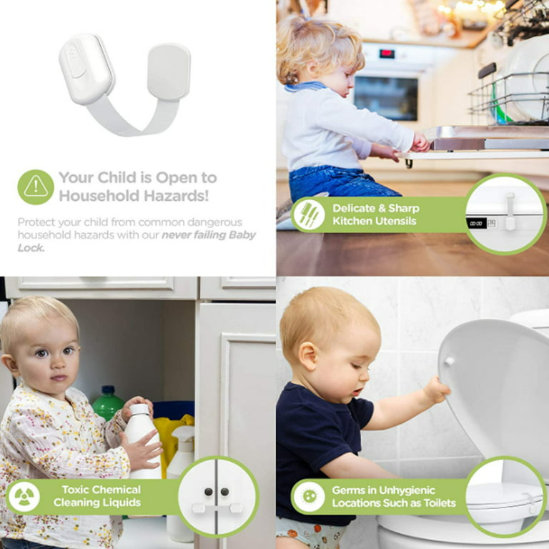 Cabinet Locks Child Safety, ABLEGRID 10 Pack Invisible Baby Proof