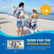 Kaufman New Bill Multicolor Beach Towel. Size 30x 60 Bath Towel - 2 Pack Set