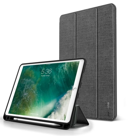 Infiland Slim Wake/Sleep Cover Case Built-in Apple Pencil Holder for iPad Pro 10.5 2017 Tablet,