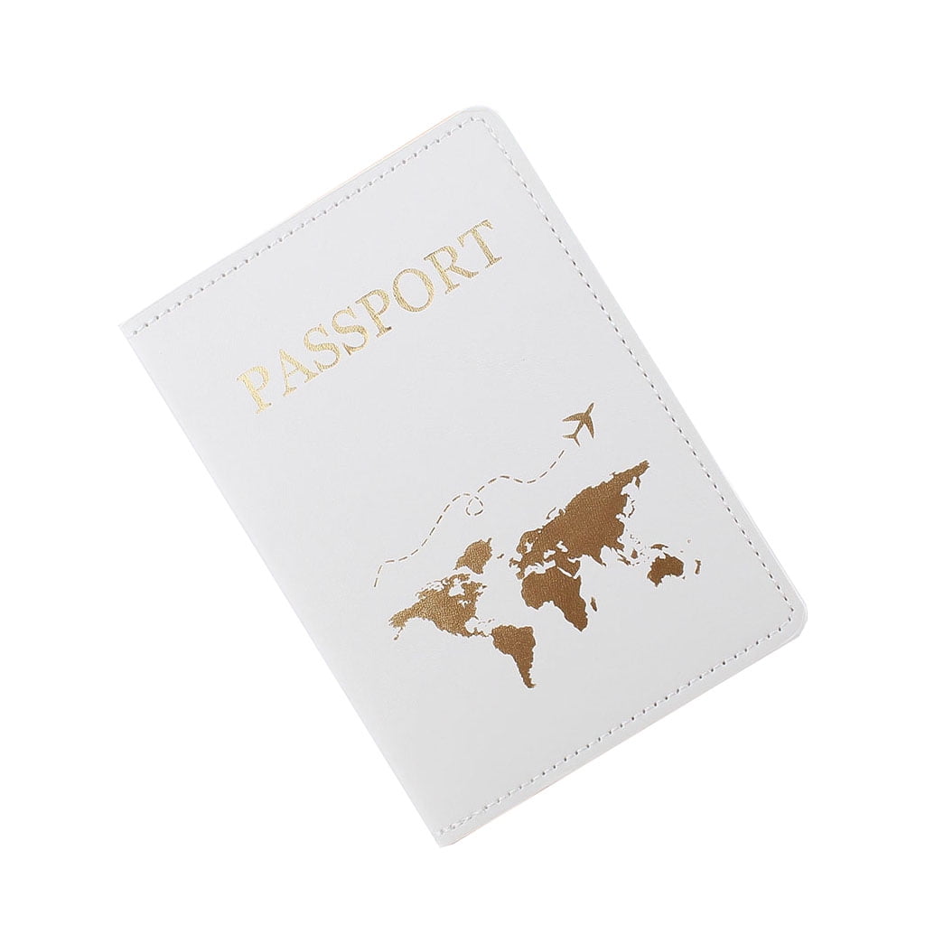 Sorrowso Couples Passport Holder,Map Passport Case PU Leather Passport Cover Travel Wallet