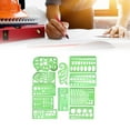 thumbnail image 5 of 11Pcs Geometric Drawing Templates Stencils Clear Measuring Template Rulers Geometric Shape Drawing Template For Drafting, 5 of 7