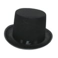 thumbnail image 3 of de fieltro negro Sombreros de fiesta Accesorio de disfraz de Halloween Sombrero Fedora clásico para L Jinwen Sombrero de copa de fieltro, 3 of 8