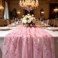 thumbnail image 7 of Feledorashia Mesh Table Runner, Gold Foil Tablecloth, Sheer Dining Table Decor for Weddings Parties Events, Flexible Polyester Fabric, 70x200cm European Style Banquet Table Cover, 7 of 7