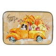 thumbnail image 1 of Carolines Treasures CK2652DDM Fall Harvest Tricolor Cavalier Spaniel Dish Drying Mat, 1 of 1