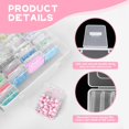 thumbnail image 3 of Small Bead Organizer Box, 30Pcs Mini Clear Bead Storage Containers, Small Plastic Boxes with Hinged Lids and Label Stickers, Plastic Case for Storage Parts Craft Jewelry Diamond (White), 3 of 7
