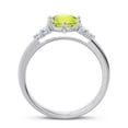 thumbnail image 4 of Diamond-Capitals 2.15 Carat Sparkle Round Cut Peridot & Aquamarine Gemstone Bridal Ring for her Solid 14K White Gold Size 7, 4 of 7