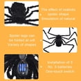 thumbnail image 6 of 50inch Giant Halloween Spider Motion Voice Activated, Large Light Music Up Spider with Web Realistic Fake Spider Electronic Scary Halloween Decorations Props Indoor Outdoor Yard, 6 of 6