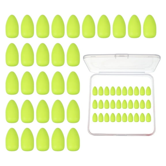 Uxcell Fishing Foam Floats, Snell Fishing Rig Floats with Clear Tackle Box, 0.5"D x 0.8"H for Corks(30 Pack, Yellow)