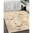 thumbnail image 3 of Ahgly Company Machine Washable Indoor Rectangle Traditional Peach Beige Area Rugs, 2' x 5', 3 of 7