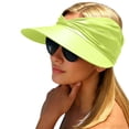 thumbnail image 2 of Mgmyaa Women's Open Top Sun Hat Visor Wide Brim UV Protection Outdoor Sport Cap Breathable Summer Beach Headwear Adjustable Ponytail Hole, 2 of 9